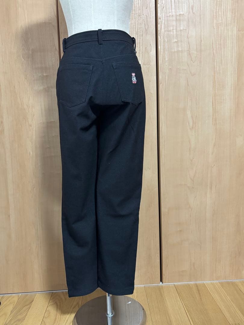 archivio ゴルフパンツ 黒ストレッチ素材