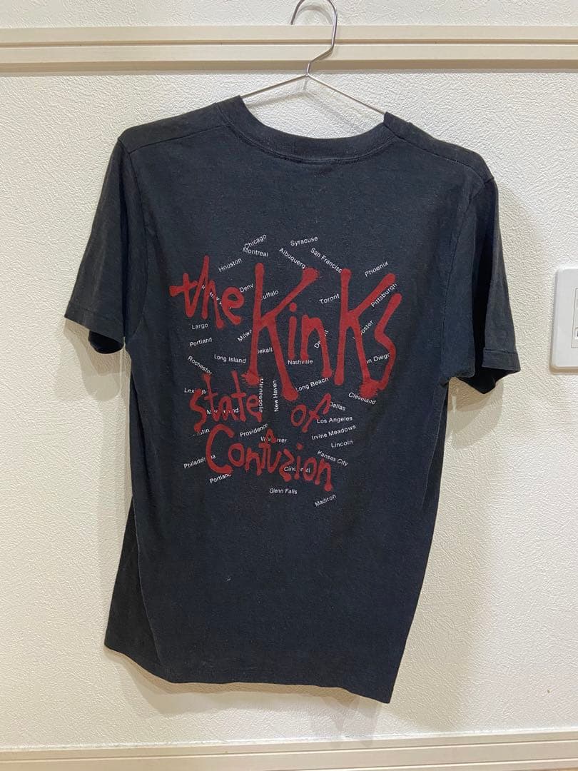 ミュージシャン 80s KINKS BAND Tee