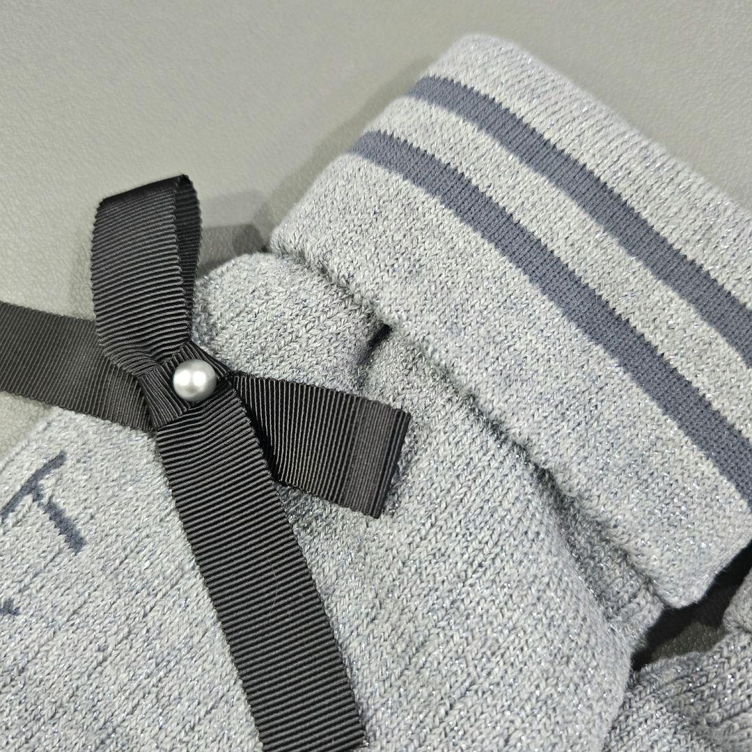 ランバン スポール LANVIN SPORT グレー レッグウォーマー 新品