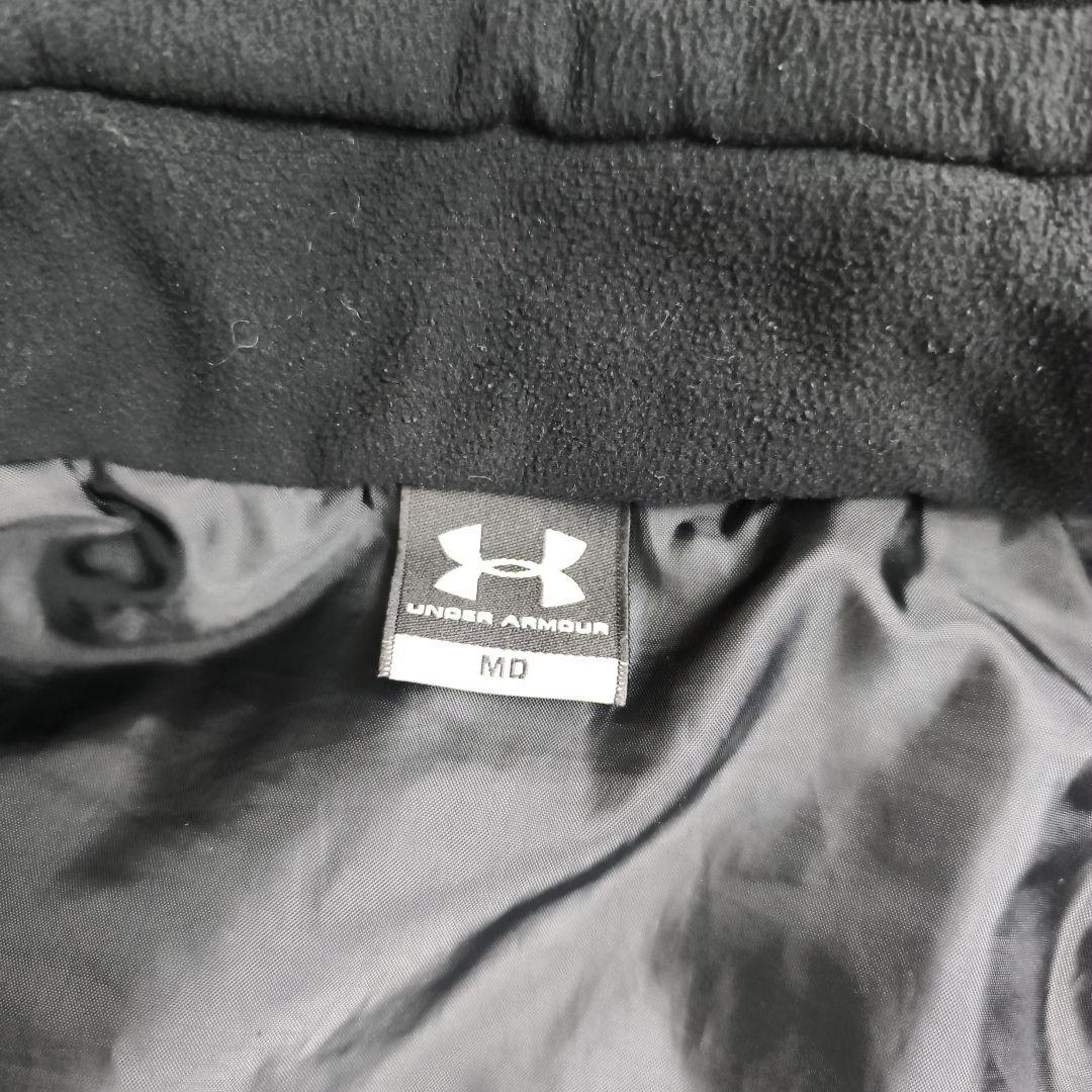 極美品✨ UNDER ARMOUR アンダーアーマー ベンチコート ロゴ刺繍 黒