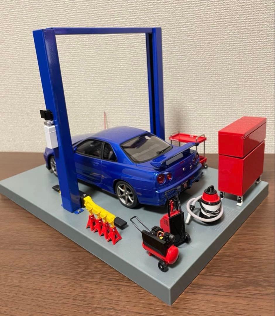 1/18 グリーンライト カーリフト ジオラマ kyosho auto art