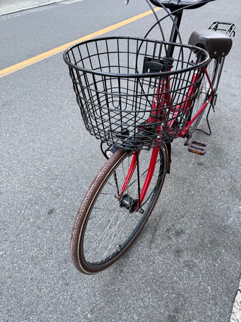 216 自転車 大阪市 【引取り限定】 美品 26インチ 変速付き