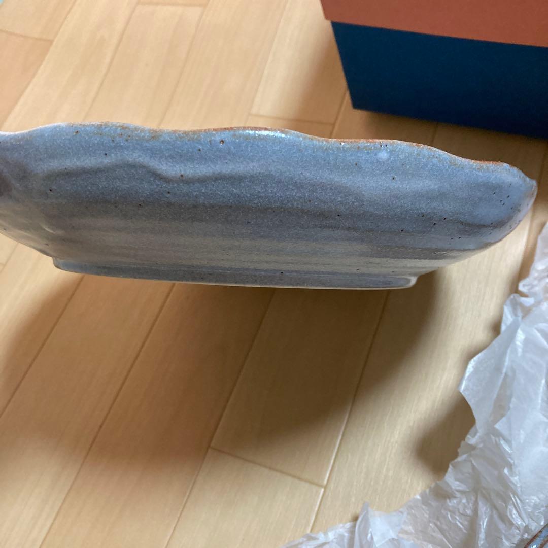 橘吉 たち吉 大皿　鉢　5客セット　ねずみ志野