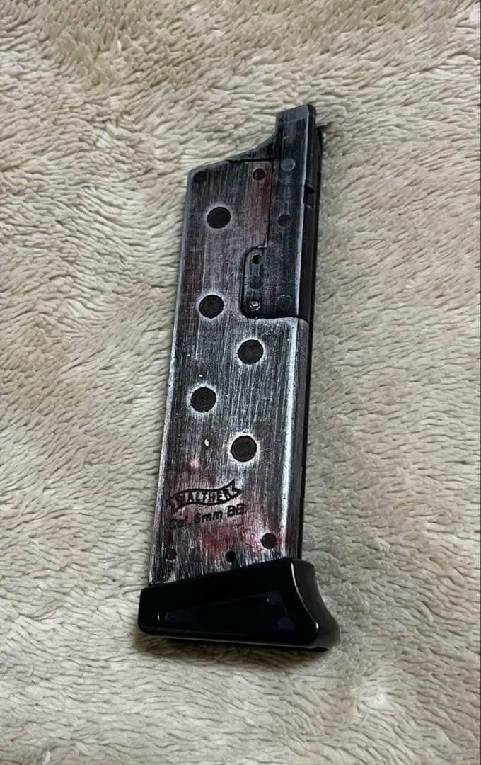 マルゼン ワルサーPPK/S カスタムモデル　ダメージ塗装　クッションケース付き