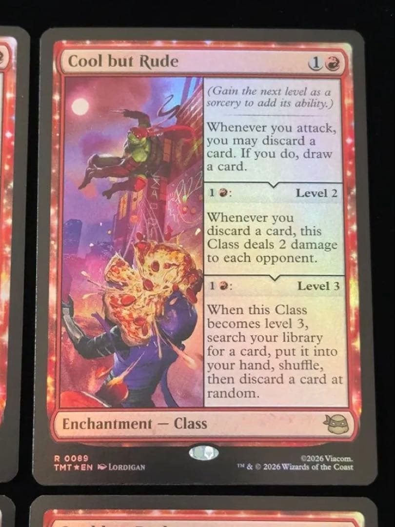 【foil】華麗だが無礼者　英語　4枚セット
