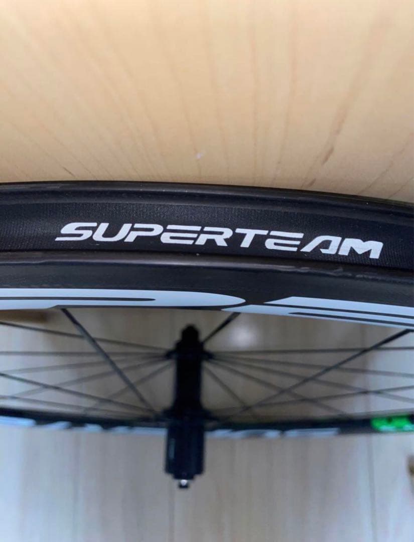 【美品】Super team 50mm カーボンホイール クリンチャー 700c
