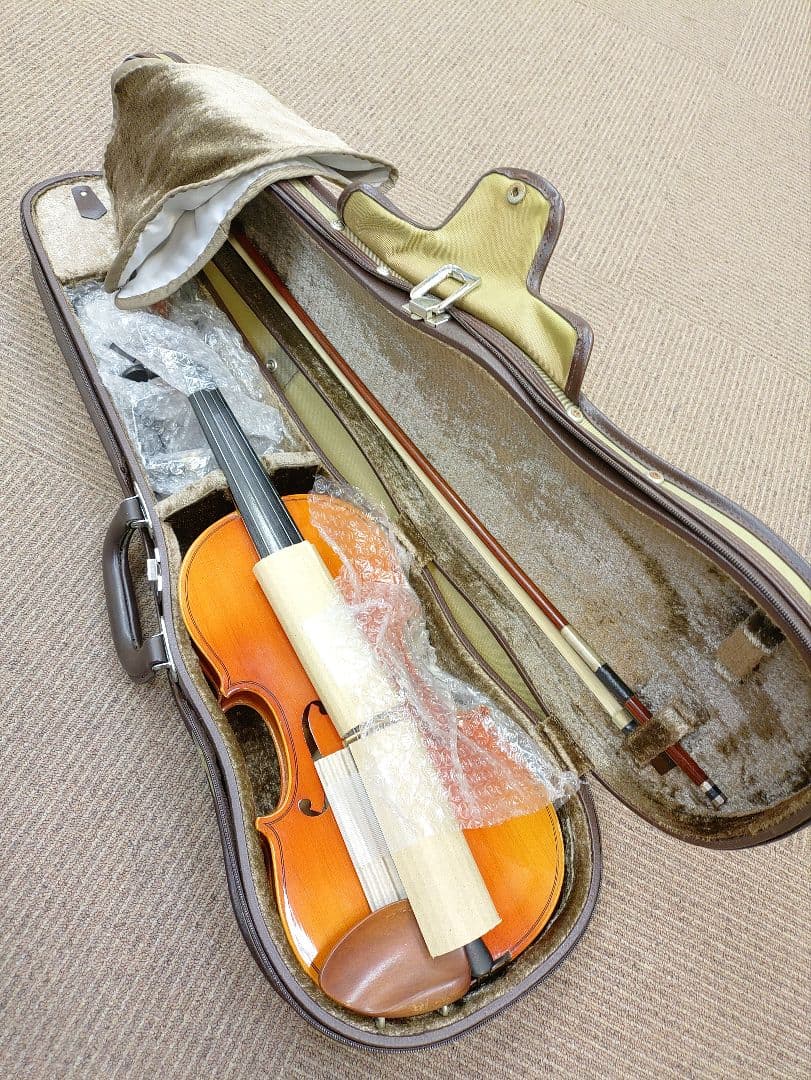 GEWA 3/4サイズバイオリン本体＋スズキ弓＋軽量ケース＋KUN肩当セット