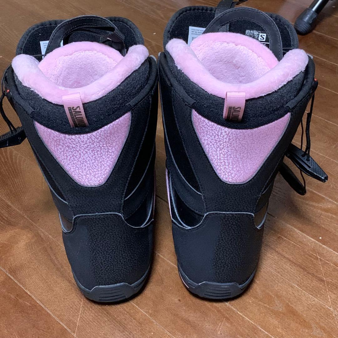 SALOMONIVYBOA25cmレディース スノボーブーツブラックピンクBOA