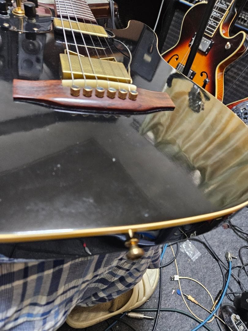 Godin acousticaster passive　レース他改良多　動画！