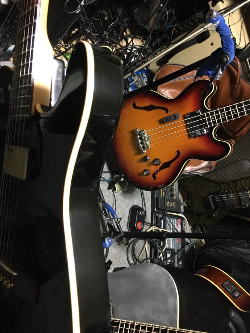 Godin acousticaster passive　レース他改良多　動画！