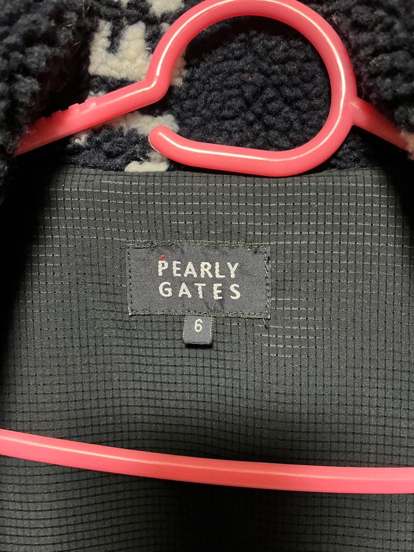 PEARLY GATES フリースベスト ネイビー　サイズ表記6 ゴルフ