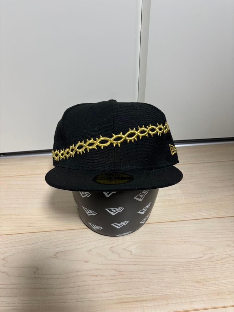 New Era 59FIFTY キャップ 7 1/2 黒金