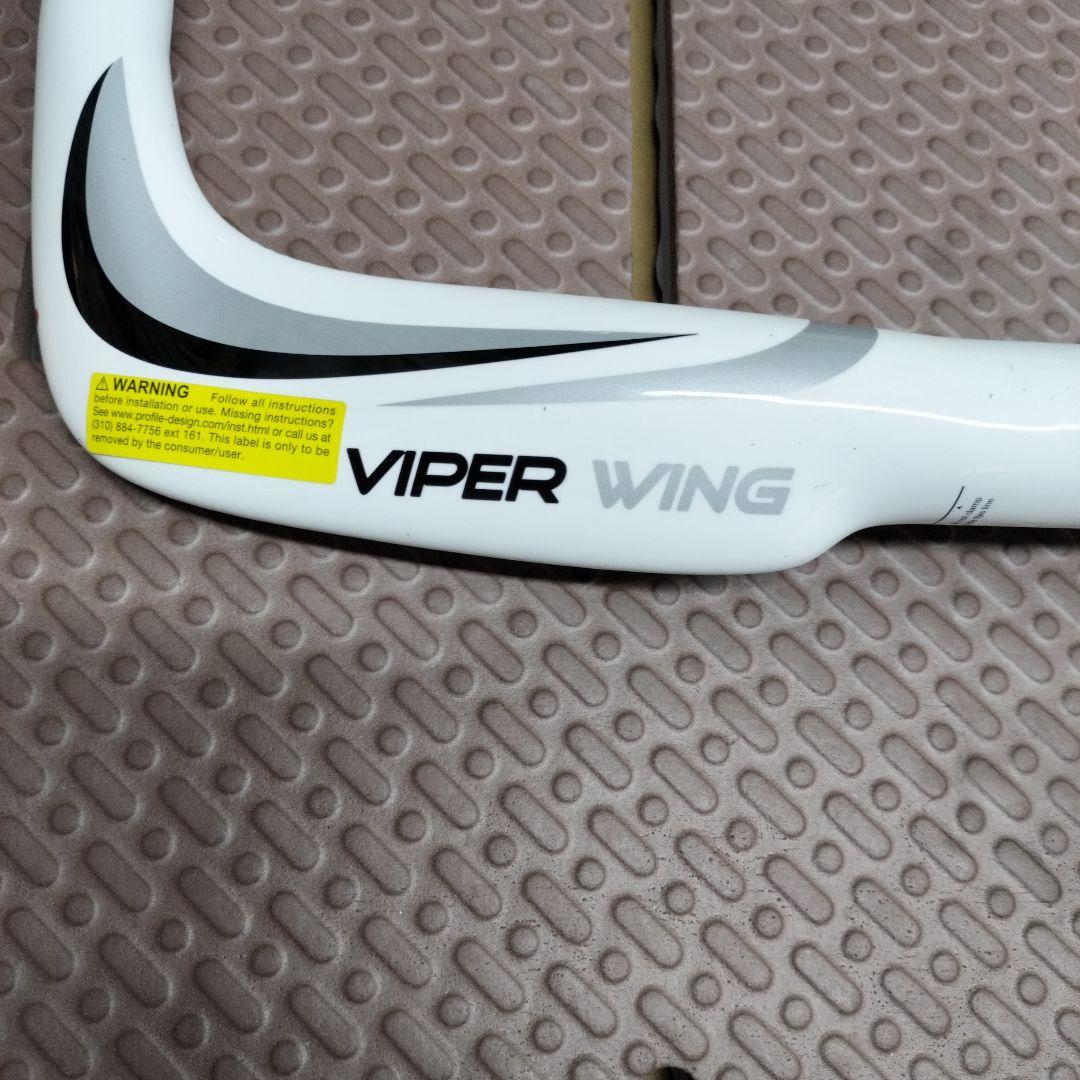 プロファイルデザイン　VIPER WINGカーボンブルホーンバーホワイト