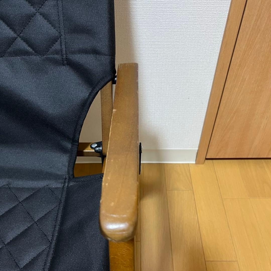 【美品✨】クイックキャンプ 一人掛け ウッドローチェア QC-WLC ブラック