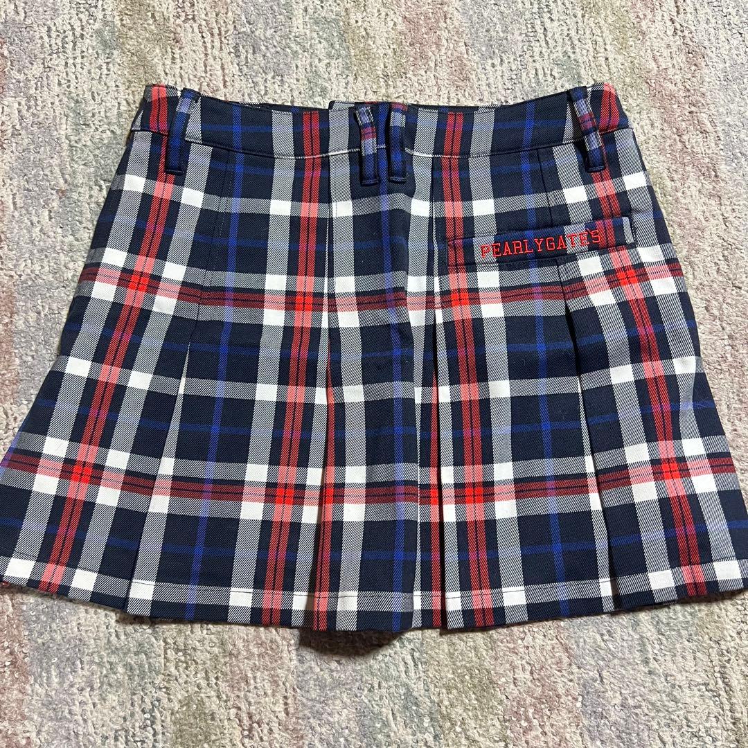 パーリーゲイツ チェックスカート