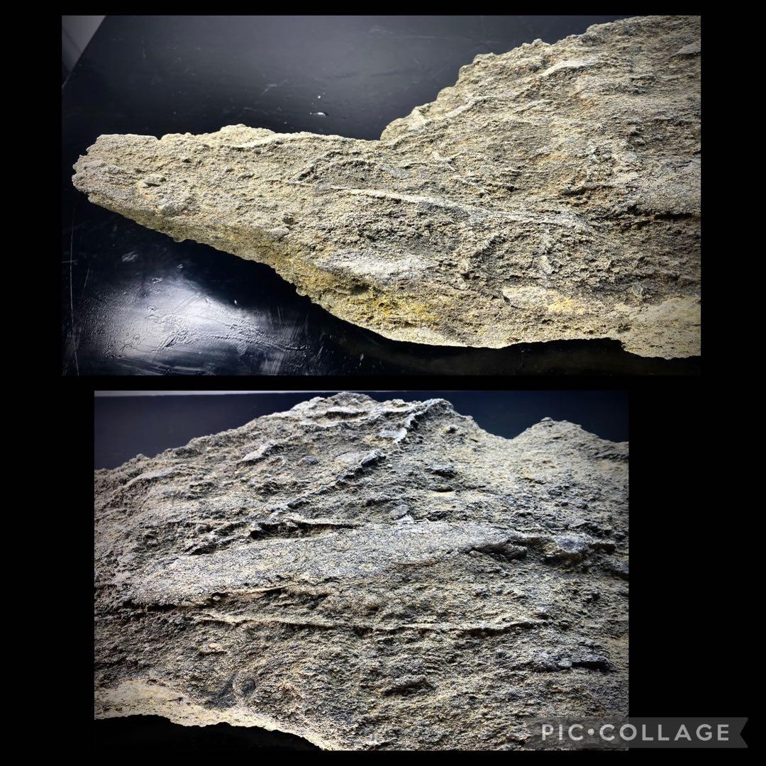 6585 佐治川石 ウブ 横56.5cm 重量:6kg 水石 盆栽 鑑賞石