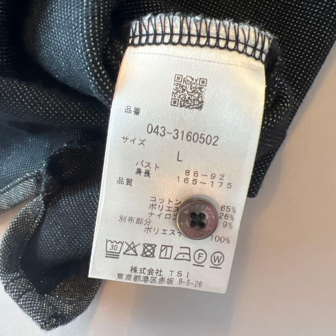 セントアンドリュース　フレンチ袖　ラメグレーＬサイズ　美品★