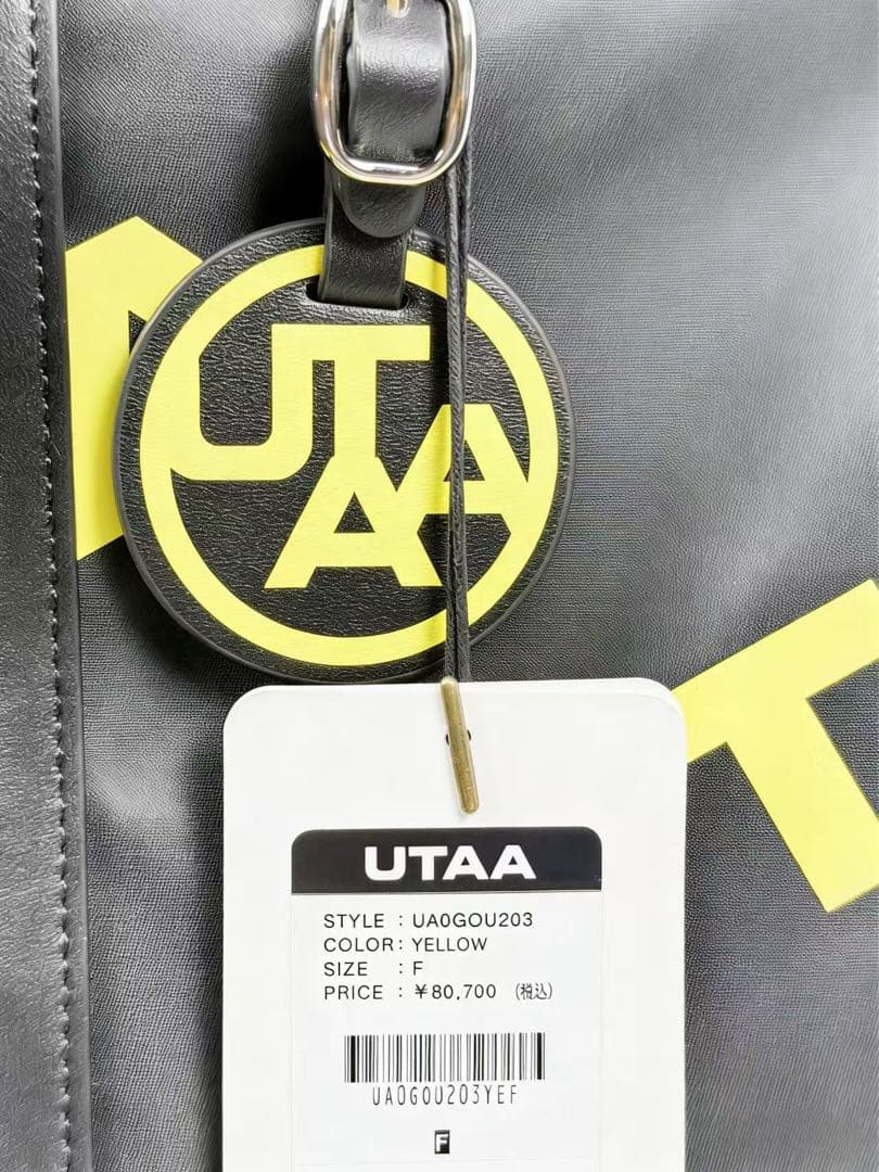 UTAA ボストンバッグ ゴルフバッグ 大容量 ブラック×イエロー 新品タグ付き