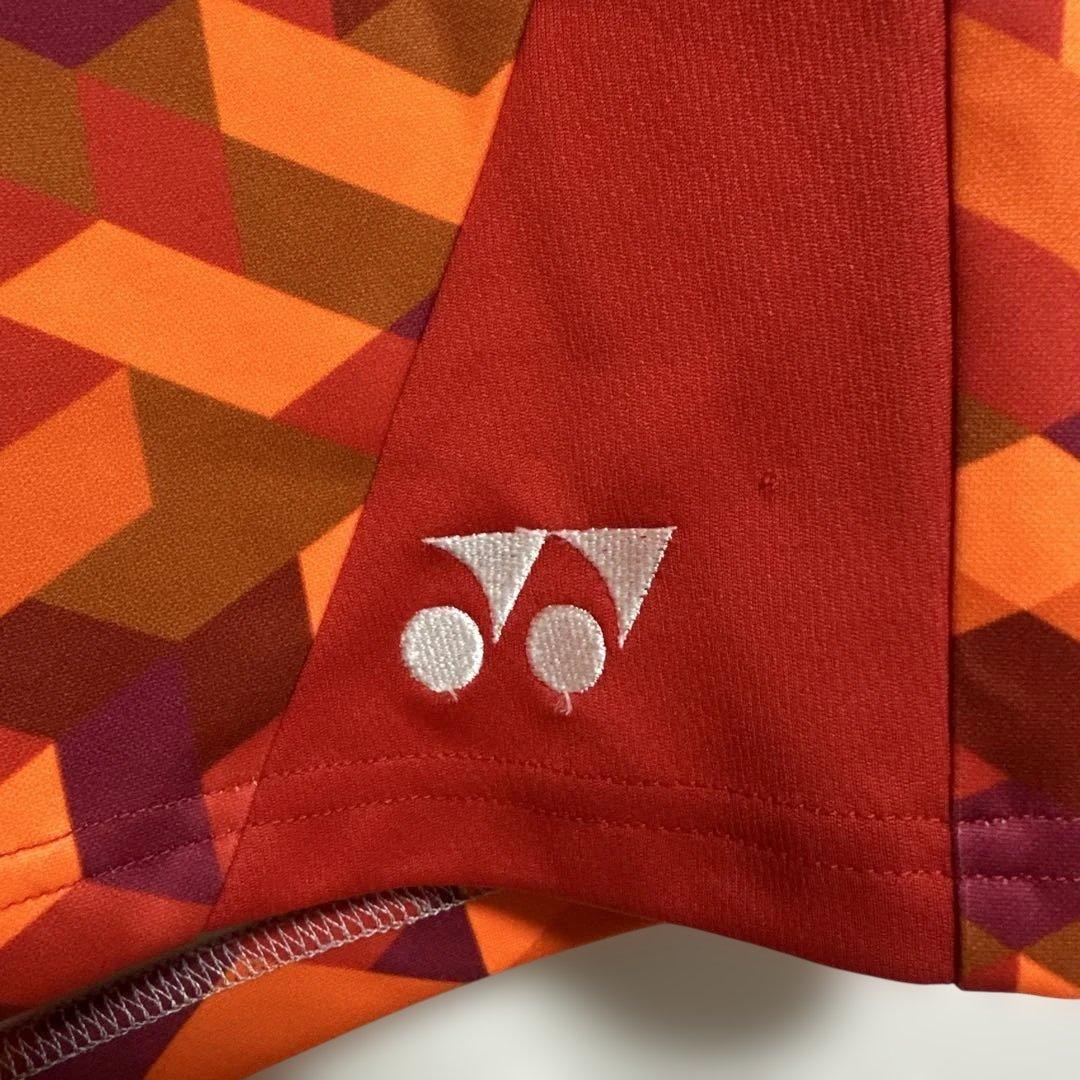 【美品】YONEX ハーフパンツ　ベリークールユニ　柄パン　赤