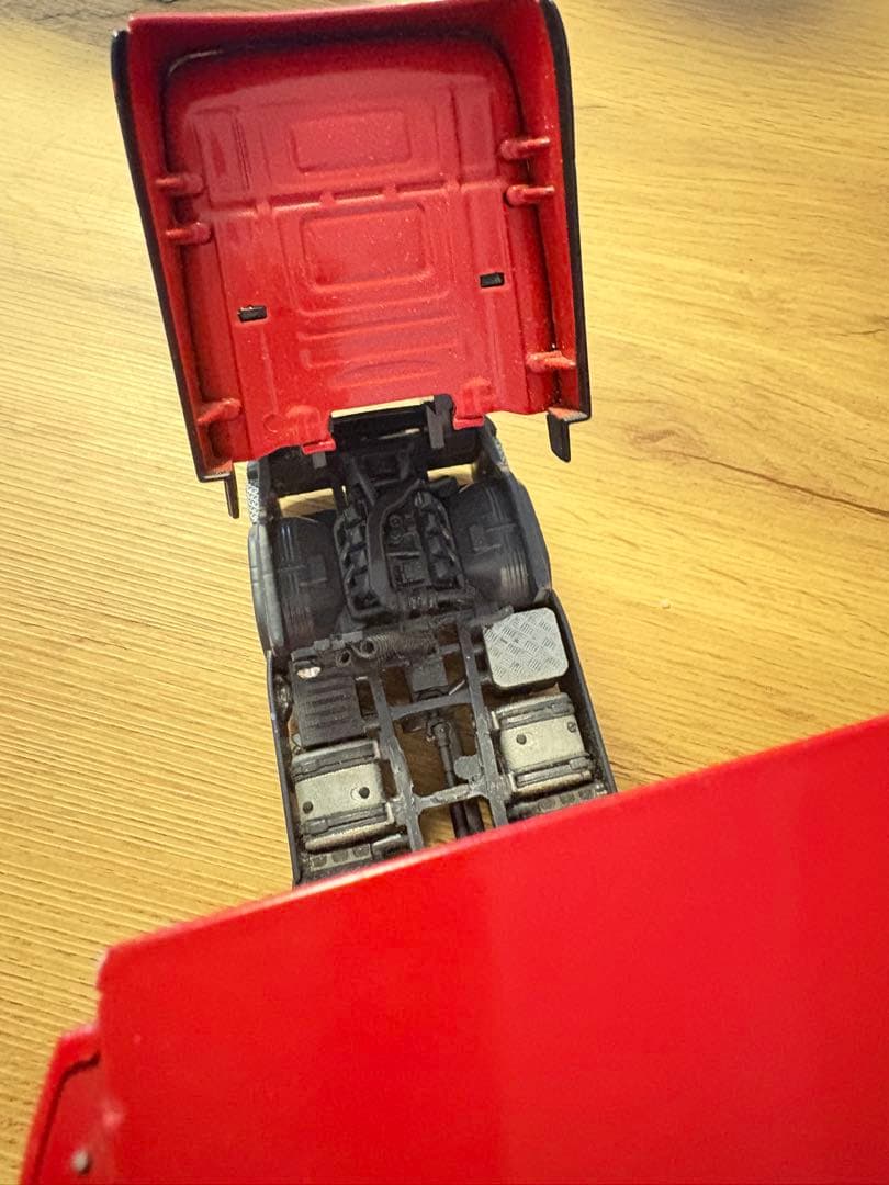 SCANIA TOPLINE 赤 フルトレーラー 1/50