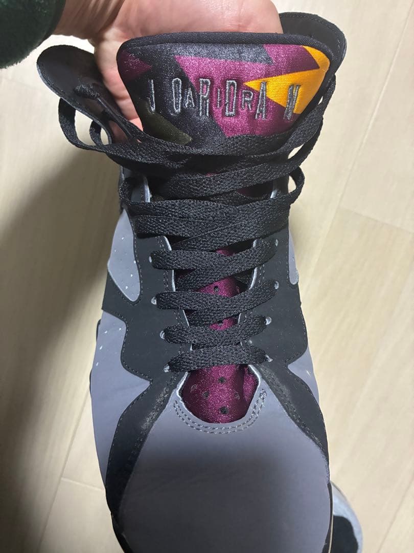 Air Jordan 7 グレー/ブラック バスケットシューズ