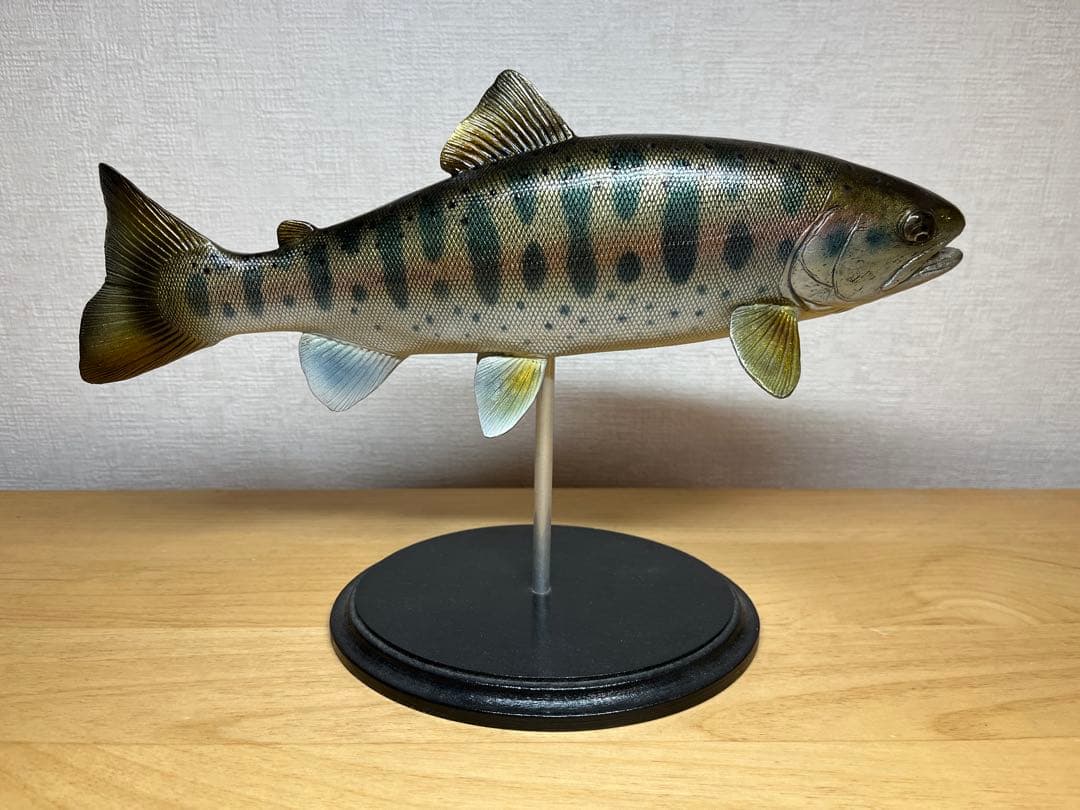 ヤマメ フィギュア27cm レプリカ　釣り　インテリア　魚　ハンドメイド