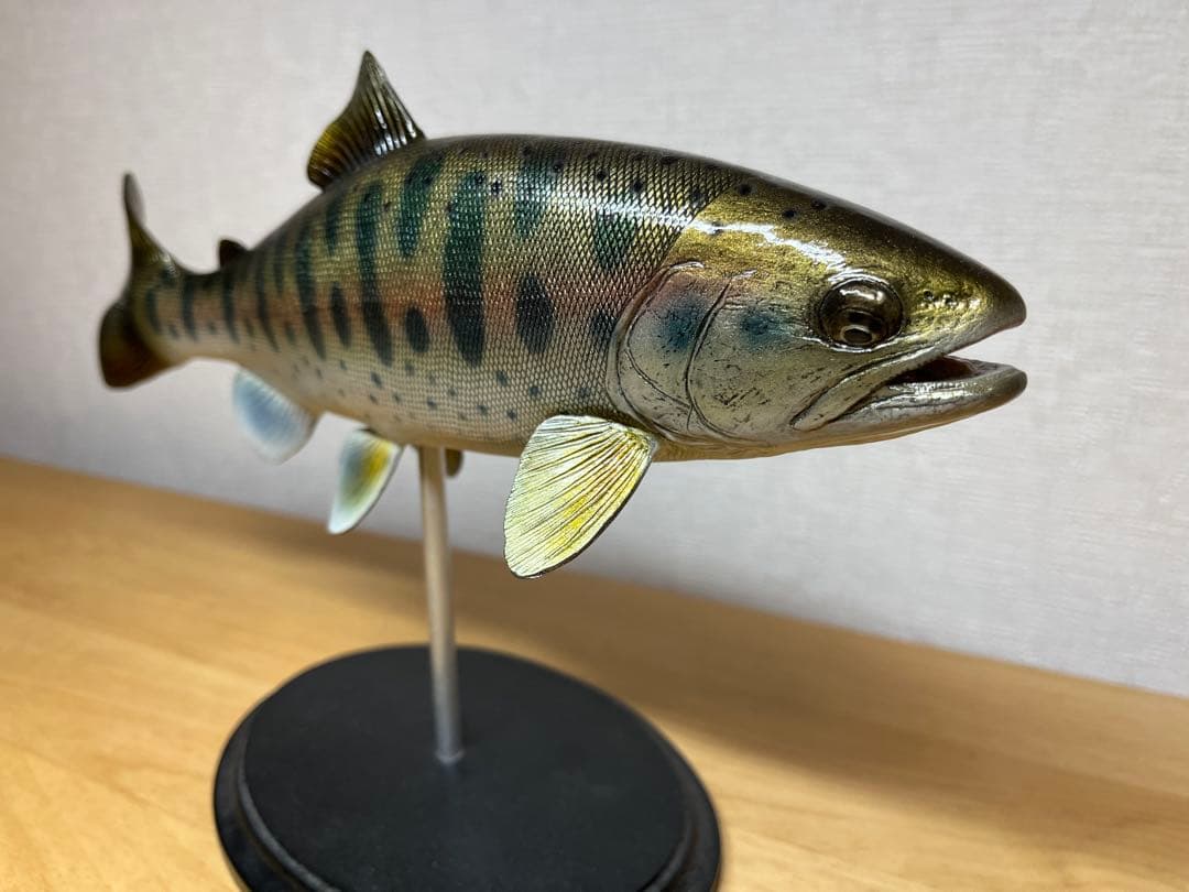 ヤマメ フィギュア27cm レプリカ　釣り　インテリア　魚　ハンドメイド