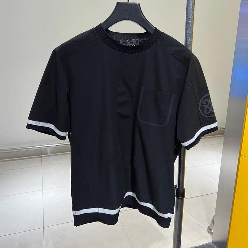 G/FORE ゴルフトップス メンズ 夏用 軽量快適モデル 配色デザイン人気定番