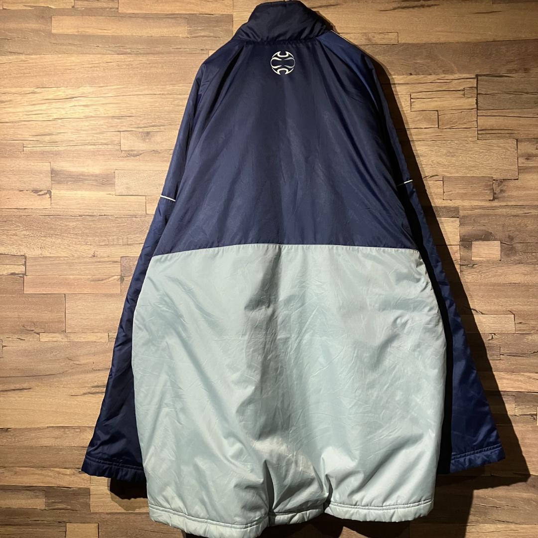 adidas　アディダス　ウォームアップジャケット　紺/グレー　サイズO