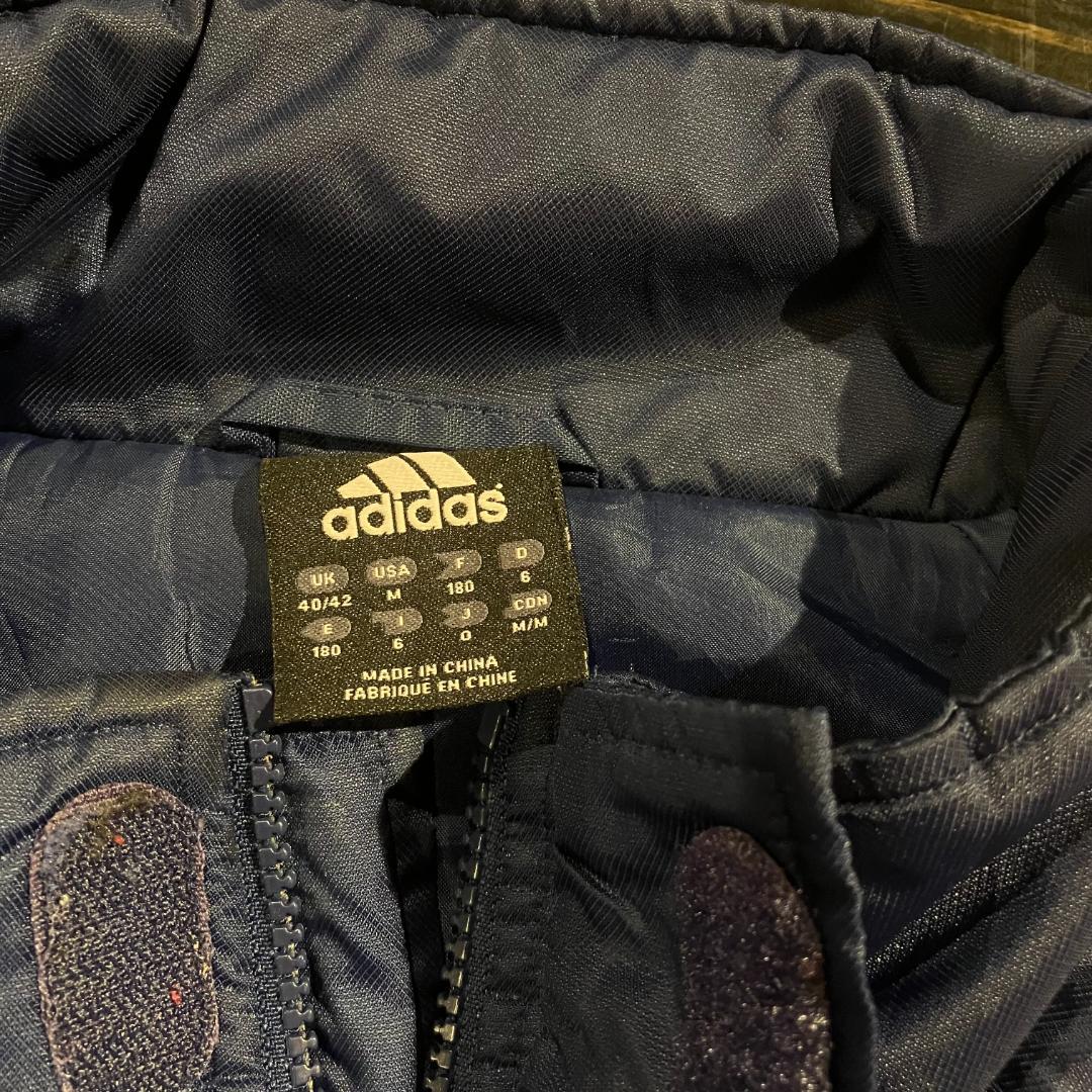adidas　アディダス　ウォームアップジャケット　紺/グレー　サイズO