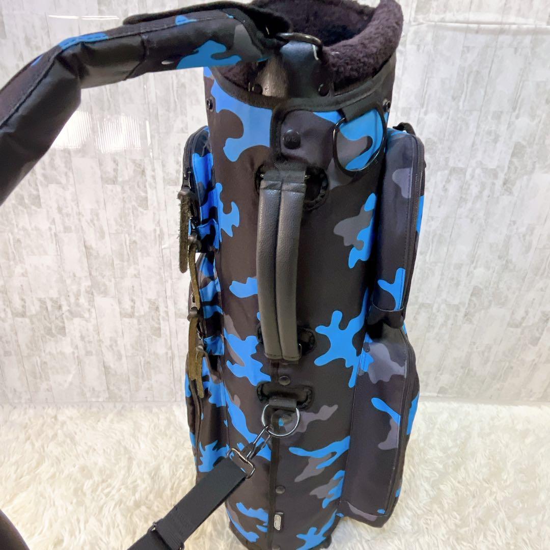 希少　V12 ヴィトゥエルブ　キャディバッグ　カモフラージュ柄　迷彩　ブルー