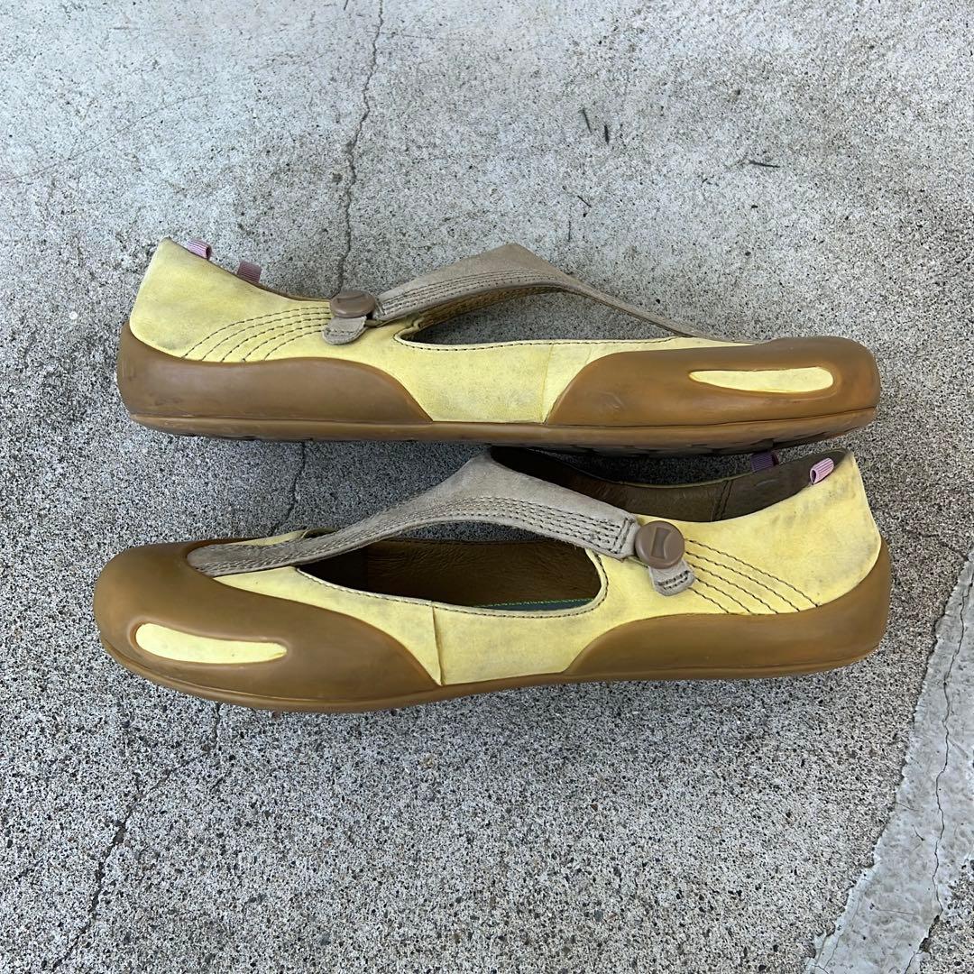 バレエ CAMPER leather ballet shoes