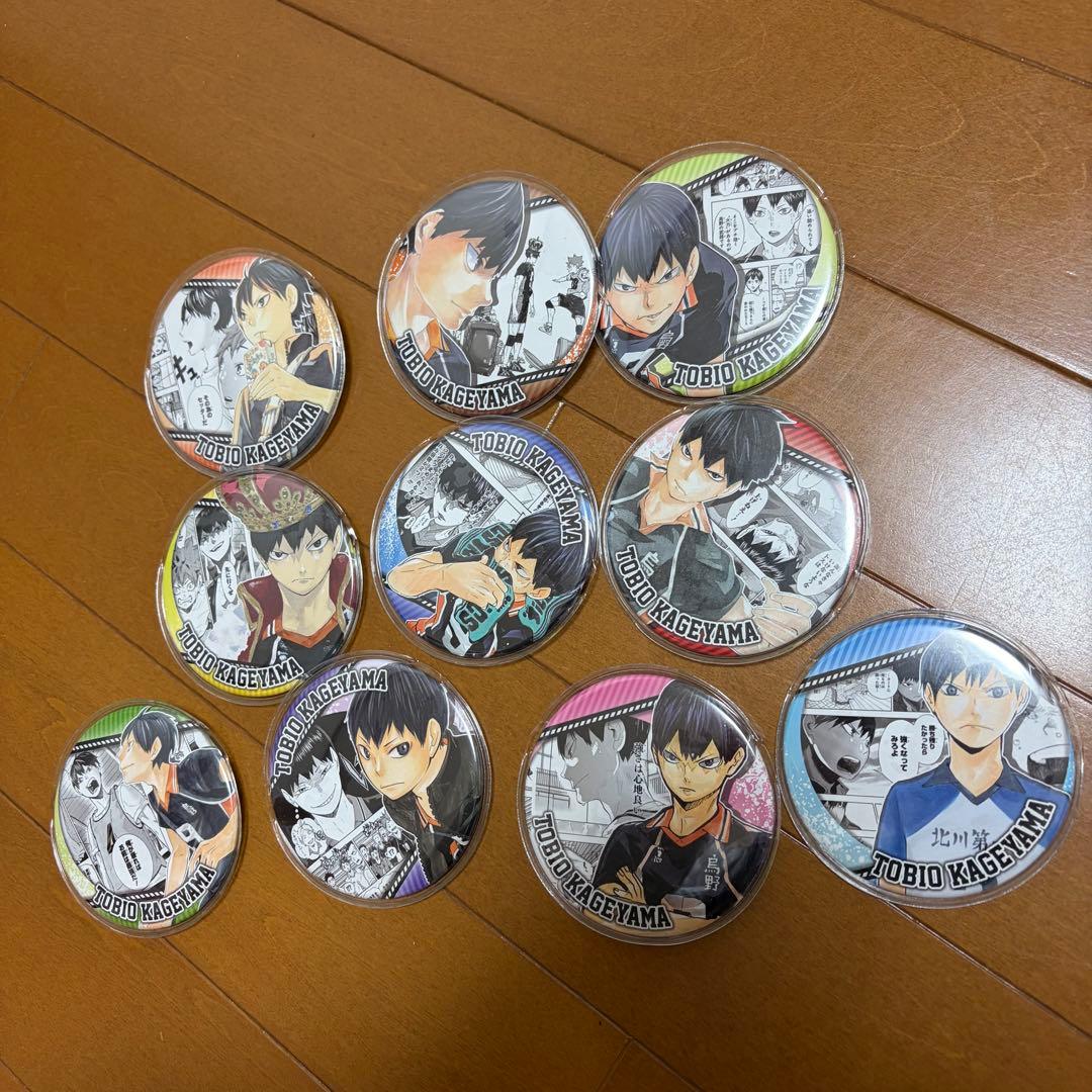 ハイキュー 缶バッジ HEROES 影山飛雄
