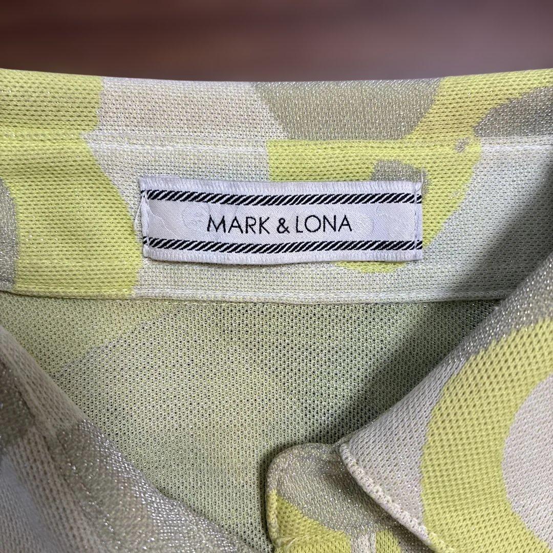 美品！MARK & LONA カモフラージュ ラメノースリーブS ティー付き