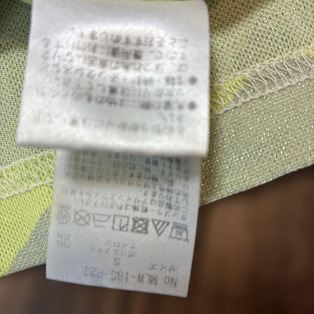 美品！MARK & LONA カモフラージュ ラメノースリーブS ティー付き