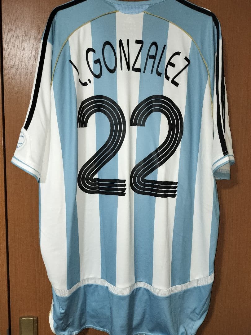 サッカー アルゼンチン代表 2006 ホーム ＃22 ルイス・ゴンザレス XL