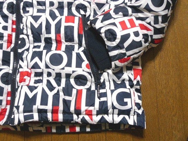 M-L日本サイズ位トミーヒルフィガーUSA限定モノグラムUS限定ダウンジャケット