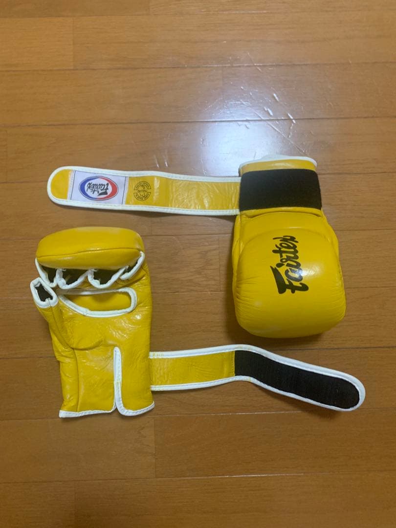 Fairtex FGV 18 スパーリンググローブ イエロー サイズS MMA