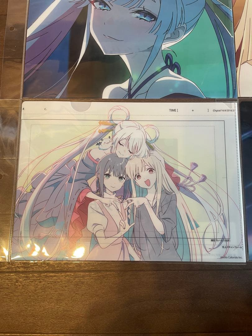 超かぐや姫 クリアファイル かぐや 彩葉 ヤチヨ ラフ原画 劇場グッズ
