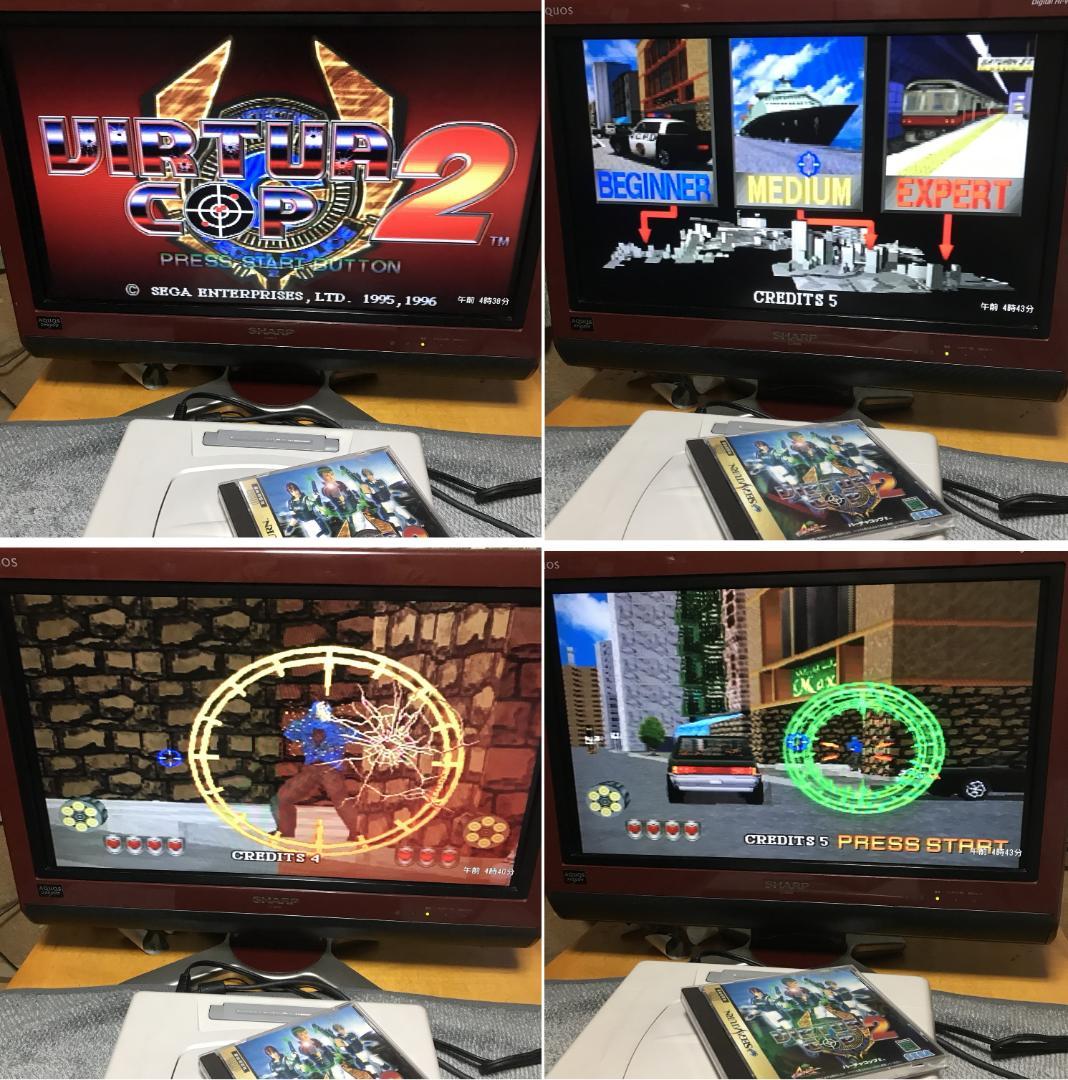 VIRTUA COP1&2 ２枚セット　ガン付き