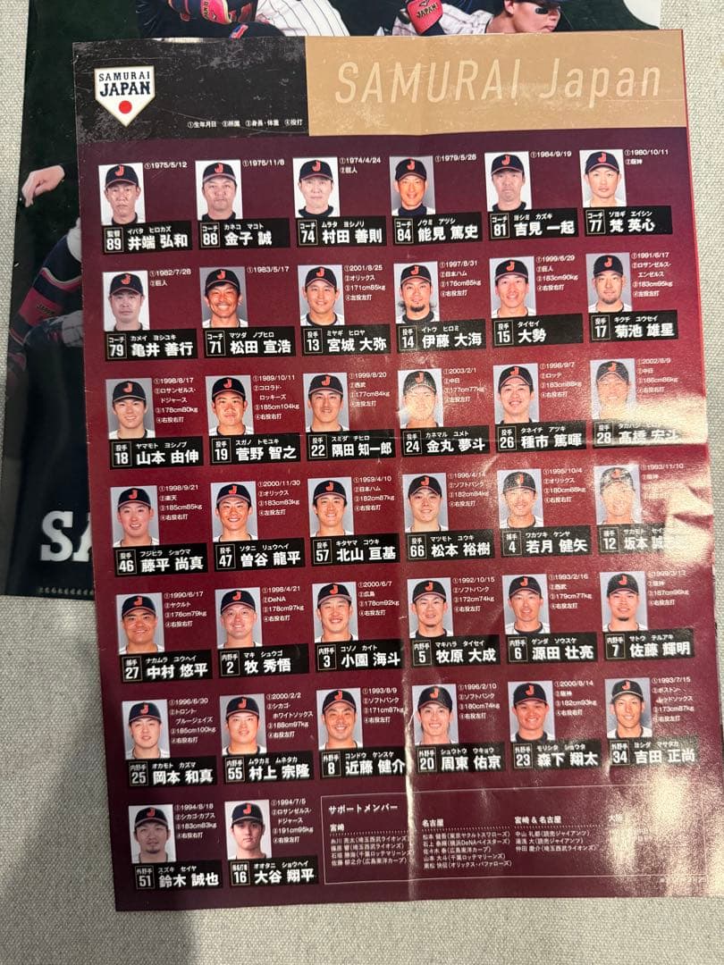 2026 WBC日韓戦チケット使用済　ファイルなど