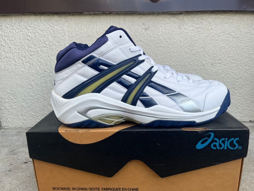 未使用品 ASICS GELSKY WD 5 30cm ホワイト/ネイビー