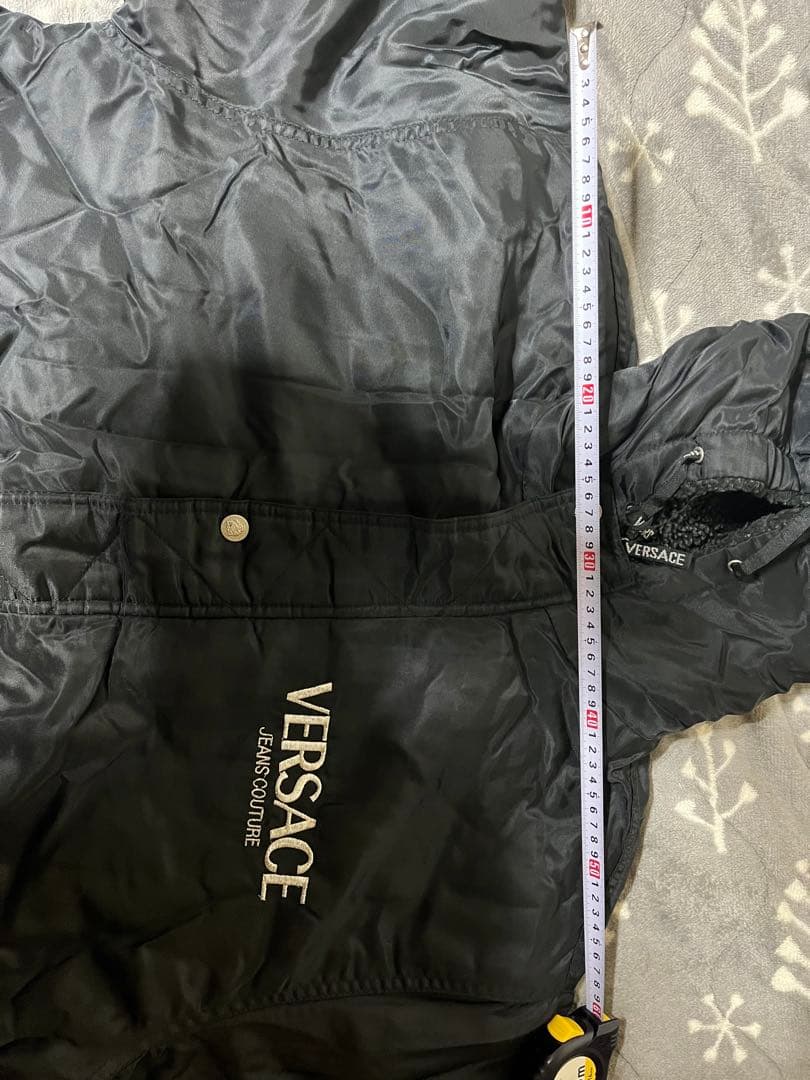 VERSACE JEANS COUTURE ブラックベンチコート