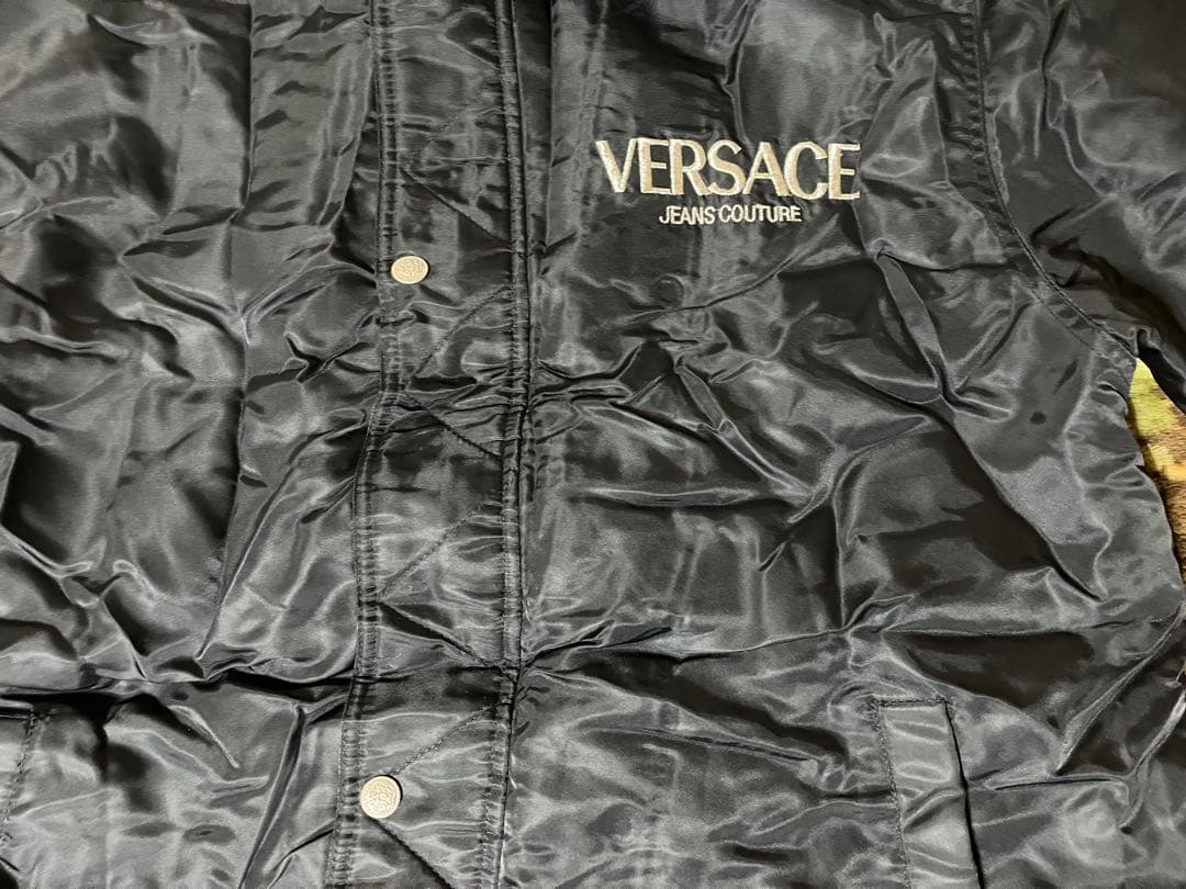 VERSACE JEANS COUTURE ブラックベンチコート