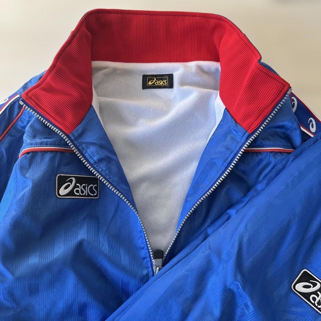 【極美品】asics footballgear ウインドブレーカー上下セット