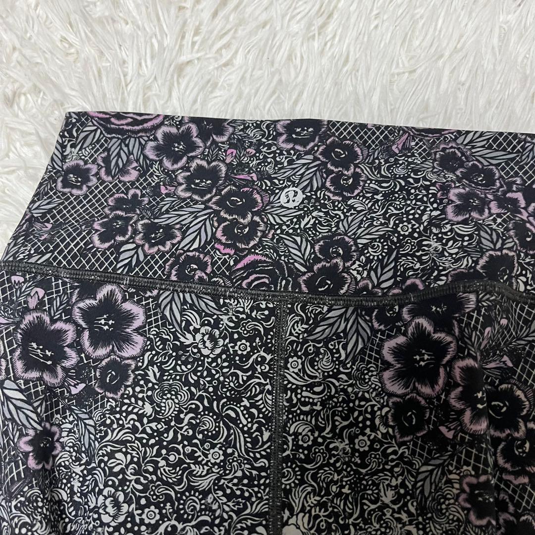 美品 ルルレモン lululemon ヨガ スポーツ スパッツ レギンス 花柄