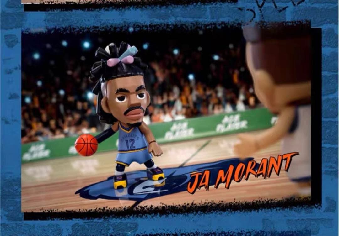 NBAフィギュア6種 デュラント ローズ モラント ラビーン ミッチェル ビール