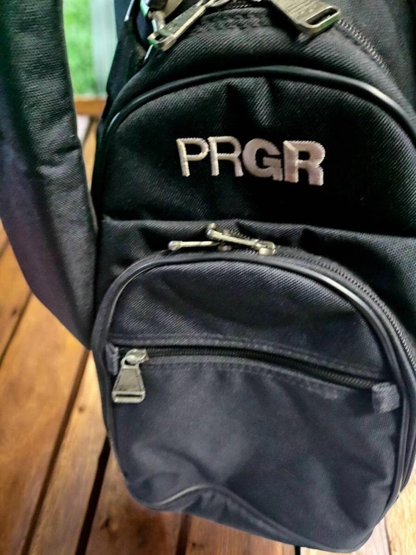 送料無料/美品　PRGR SEVEN POCKETS ブラック ゴルフバッグ