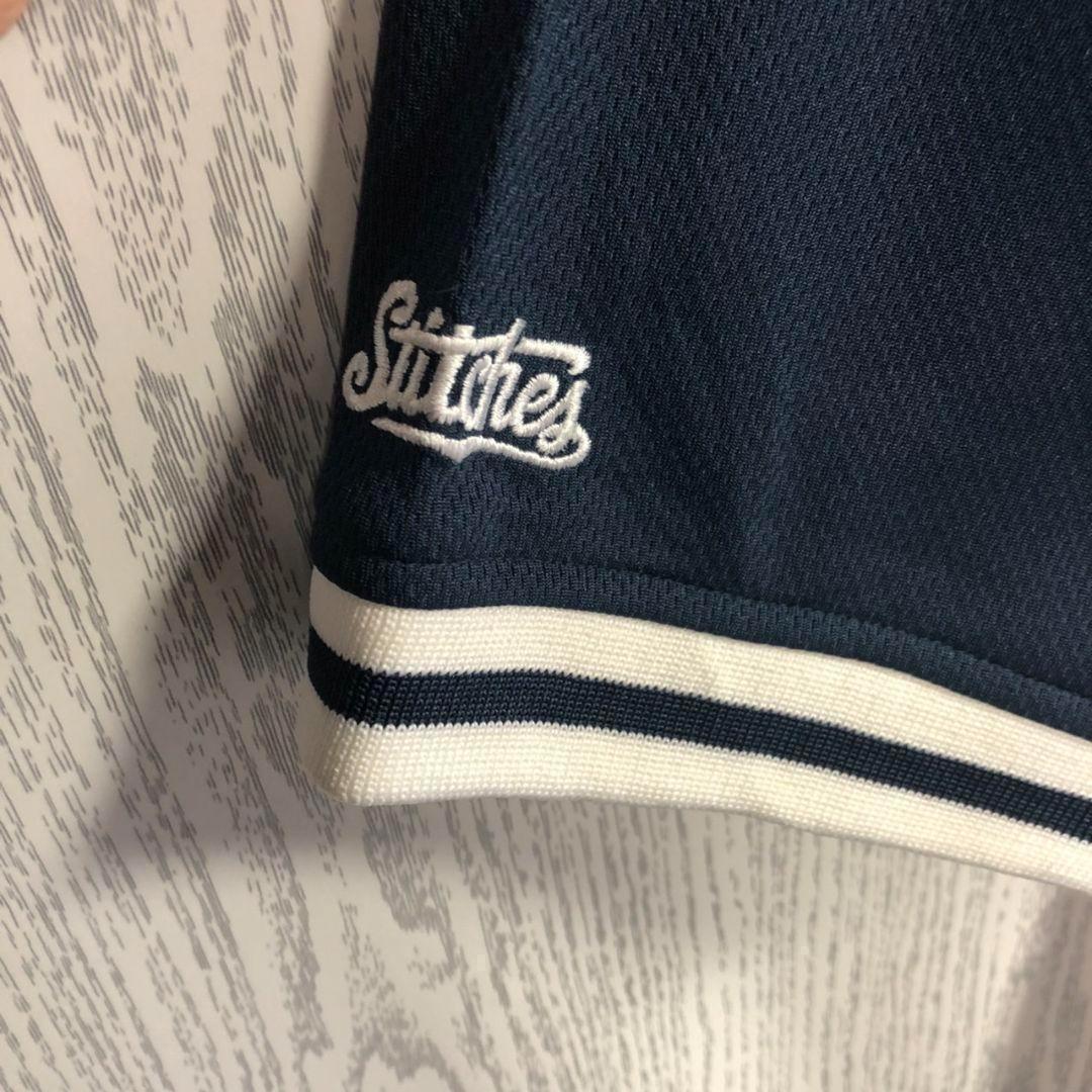 MLB☆刺繍ロゴ　ゲームシャツ　メジャー　XL 半袖　野球　古着