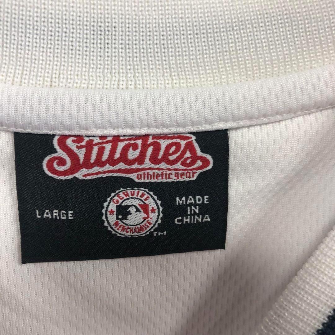 MLB☆刺繍ロゴ　ゲームシャツ　メジャー　XL 半袖　野球　古着